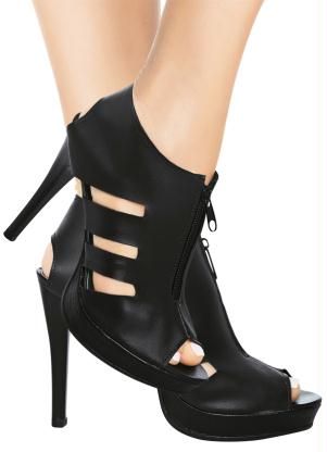 Ankle Boot Preto com Zíper