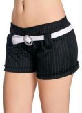 Shorts com Cinto Risca de Giz